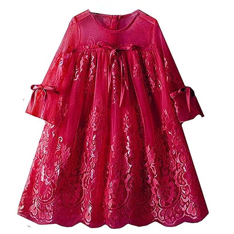 2019 New Kids Summer Frocks Girls Dress Baby Robe Fille Toddler Princess Lace Dresses Children Robe Mariage Enfant Ball Gowns