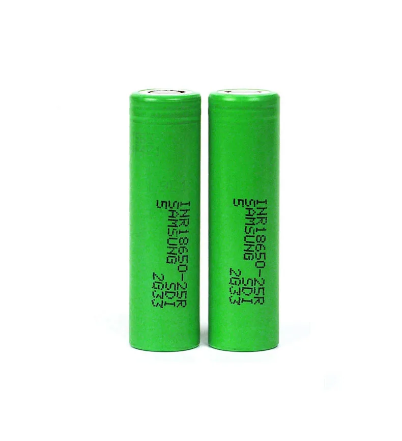 Dinto 2 шт Для samsung 25R 2500mAh 18650 литий-ионная литиевая батарея 3,7 V перезаряжаемые батареи для электронной сигареты