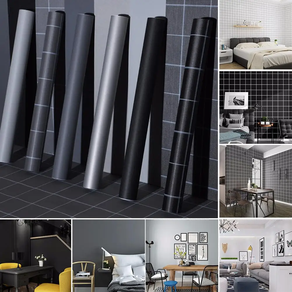 

New Arrival 5m Simple Stylish Sofa TV Background Wall Sticker Living Room Bedroom Home Decor