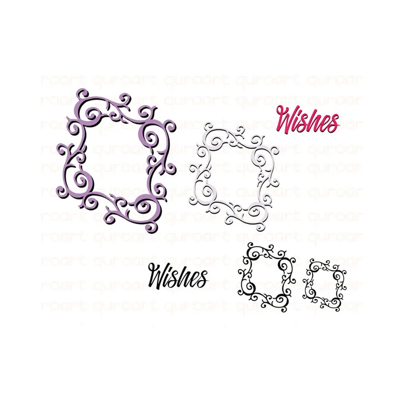 

Naifumodo Dies Cutting Hollow Lace Frame Metal Cutting for DIY Scrapbooking Craft Card Embossing Die Cut New Template
