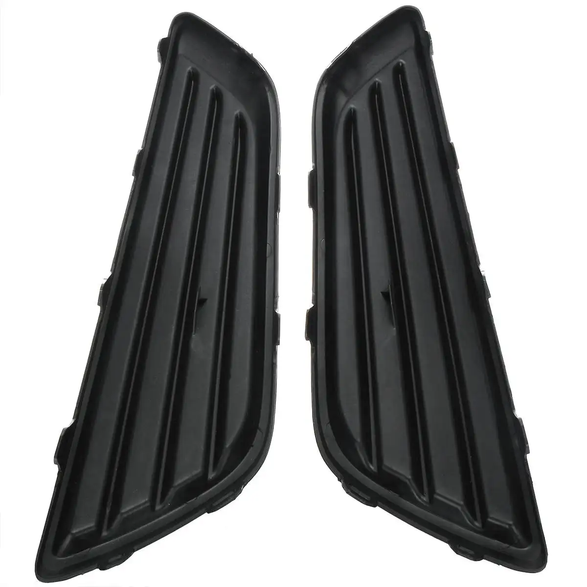 Pair Fog Light Cover Frame Trim Grill Vent For Ford for Focus Without Hole Lower Front Bumper Accessories
