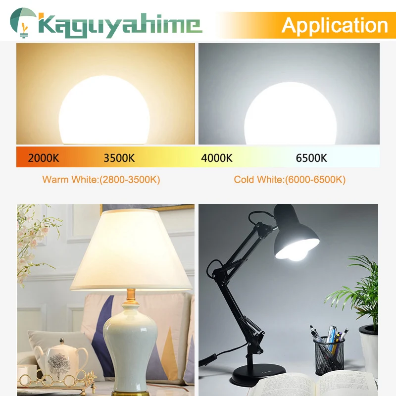 Kaguyahime 1 шт./5 шт. затемнения E27 Светодиодный светильник 220 В 6 Вт 20 светодиодный