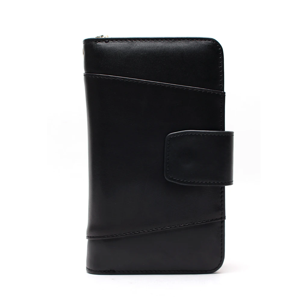 Держатель для телефона, клатч, сумка, съемный браслет, мужской кошелек, скользящий, снаружи, многофункциональные, с отделением для карт, дизайнерские сумки - Цвет: Black