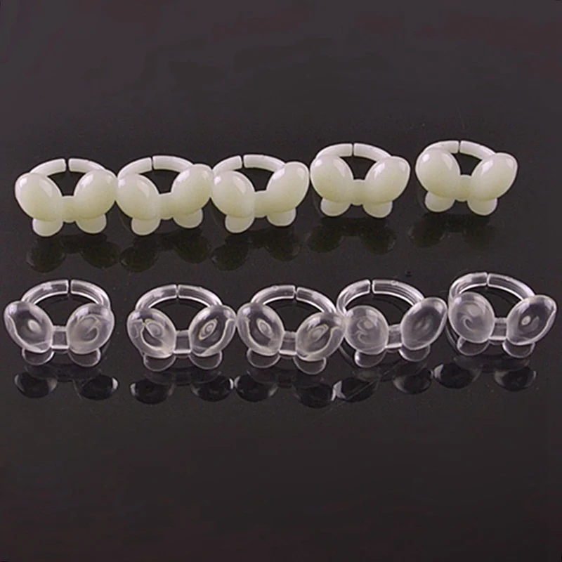 

50Pcs Nail Art Butterfly Fake Ring Tips Set UV Gel Polish Varnish Color Display Coloring Showing Props Chart Trainning Accessory