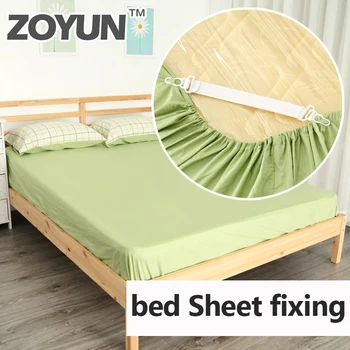 

4PCS Adjustable Elastic Bed Sheet Clips Cover Grippers Holder Mattress Duvet Blanket Fastener Straps Fixing Slip-Resistant Belt