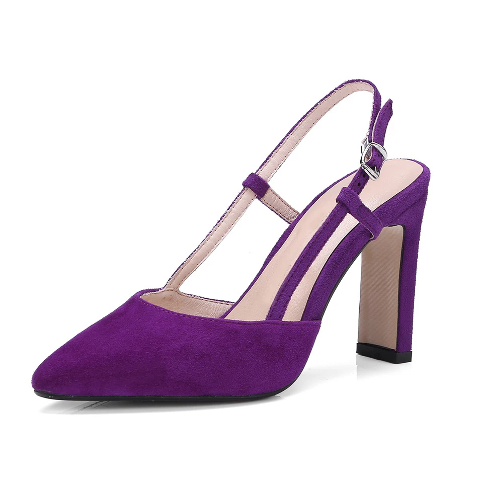 Maguidern Women Pumps High Heels Pointed Toe Classic Slingback Sandals