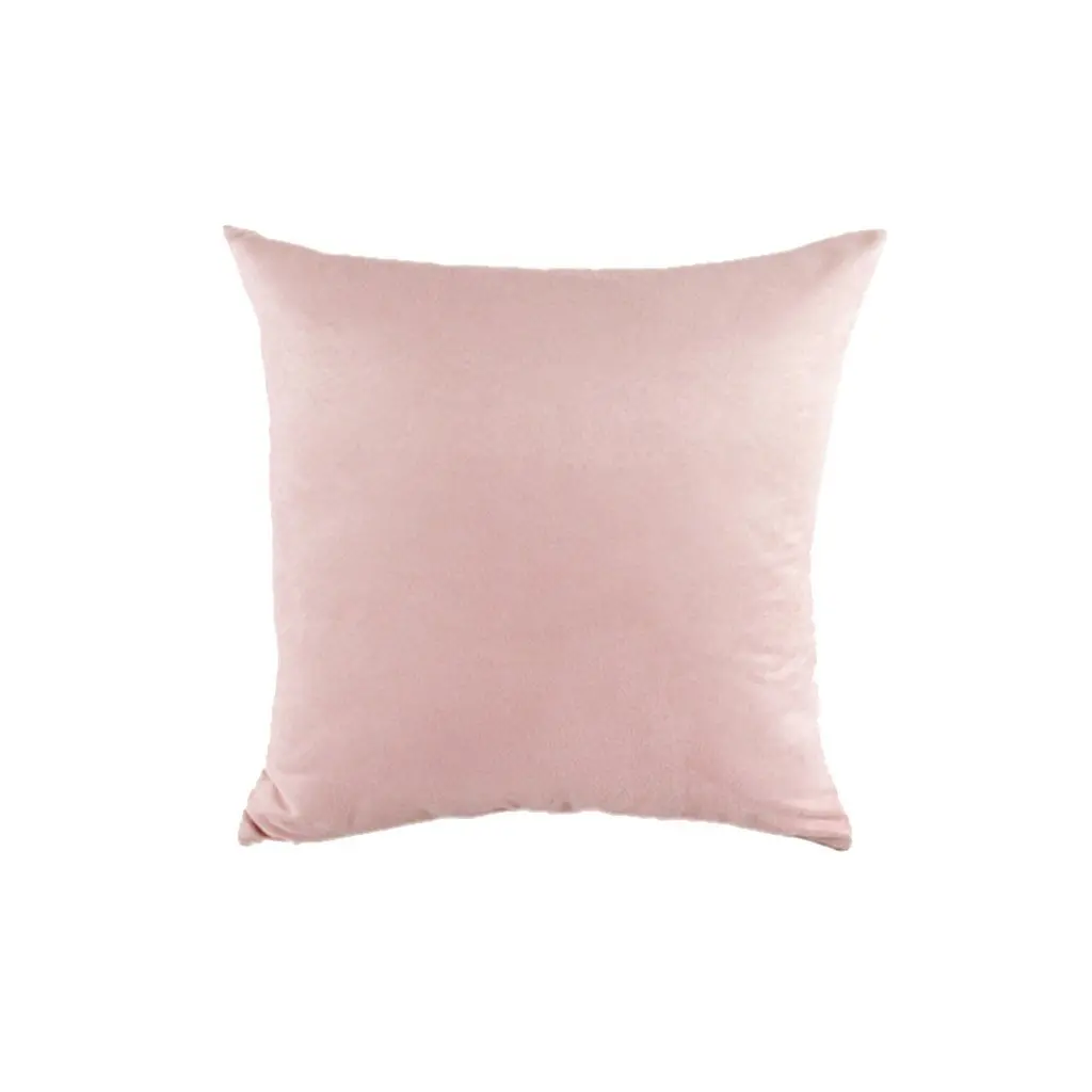 

Solid Suede Nap Cushion Cover Home Decor Bed Sofa Throw Pillow Case Slip 19 Inch X19 Inch - Pink , 50X50Cm Colorful