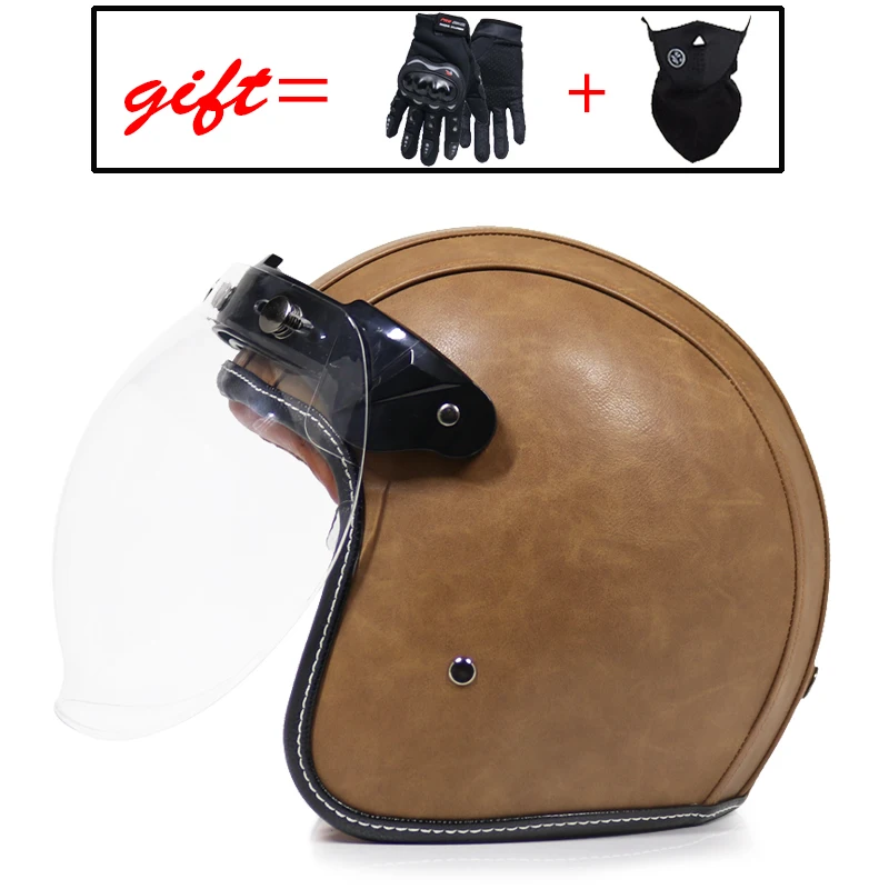 

VOSS Motorcycle Helmet 3/4 Open Face Retro Casco Moto Jet Motorcycle Bike Helmet Vintage DOT Approved Casque Motociclismo