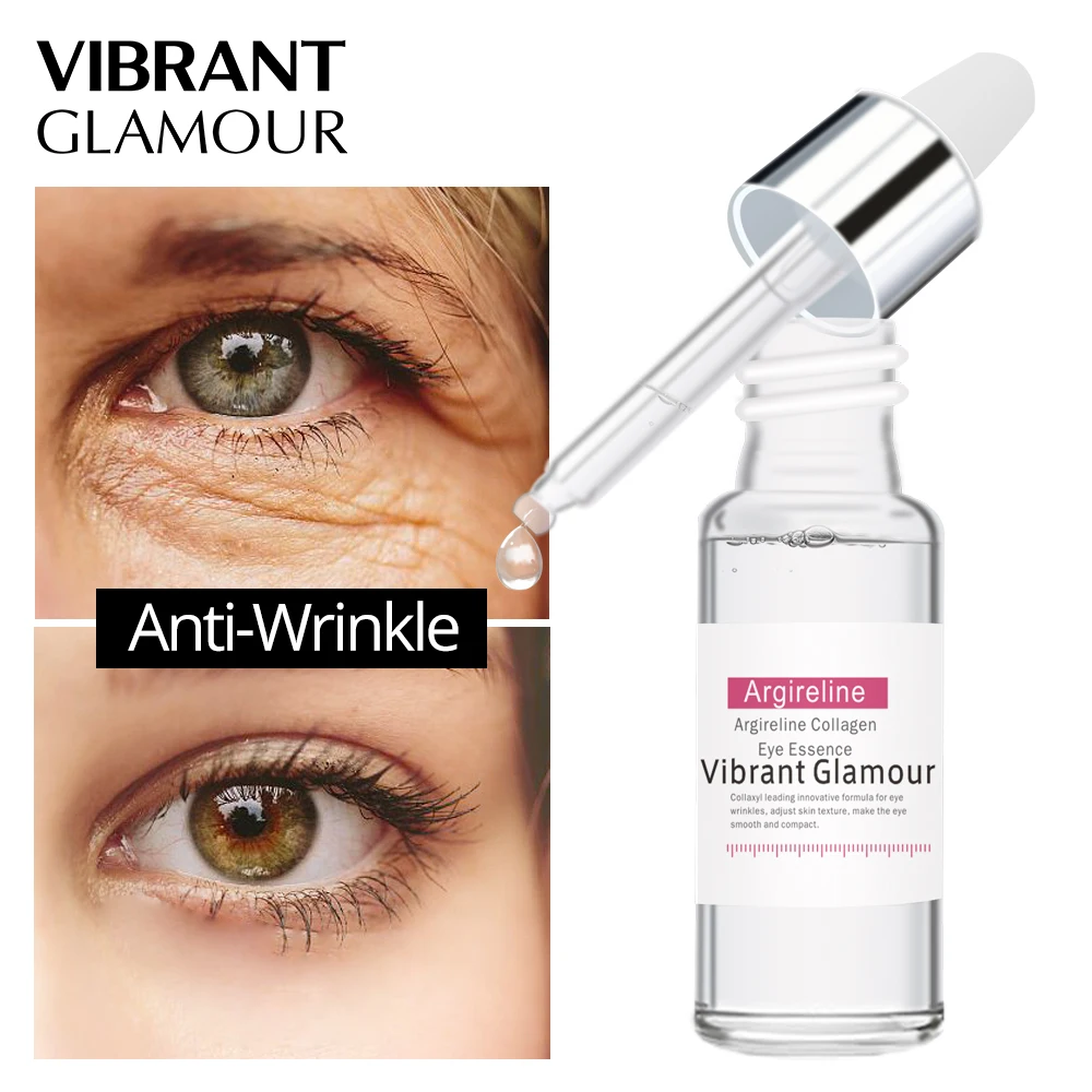 Hyaluronic Acid  Argireline Collagen Eye Serum Anti-Wrinkle Remover Dark Circles Moisturizer Eye Essence Set VIBRANT GLAMOUR