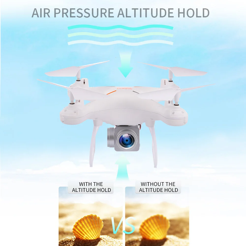 Глобальный Радиоуправляемый Дрон GW26 1080P HD камера Wifi FPV озвученный контроль высоты
