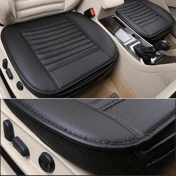 

Car Seat Cover Protector Black Leather Bamboo Charcoal Full Surround Car Seat Cover Protect Cushion Mat PU Leather universal