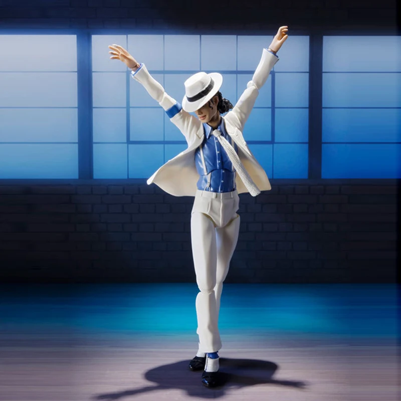 SHFiguarts Michael Jackson Smooth Criminal Moonwalk Action Figure Collection Model Toys 15cm (3)