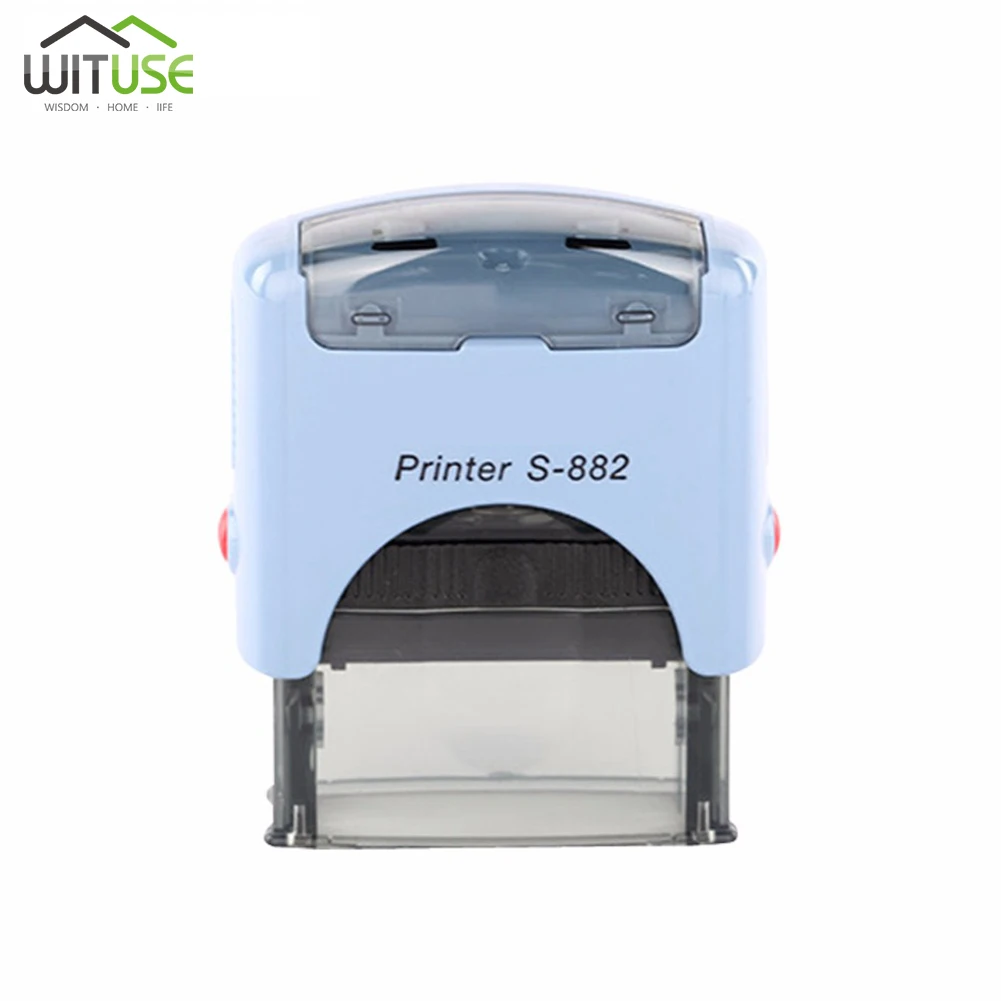 

Rubber Stamp Kit Plastic Personalised Customised Self Inking Stamp With Tweezers For Business Address Name DIY Stamping Decor