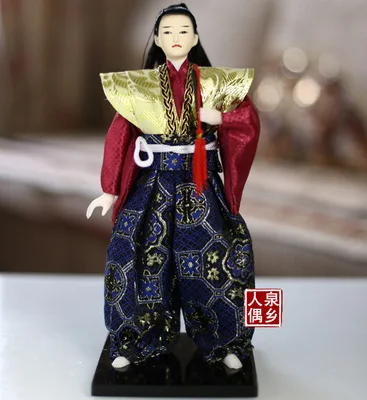 

Statuette Home 30CM Japanese samurai doll male ornaments crafts decorative furnishings dolls Japanese cuisine Kids Children