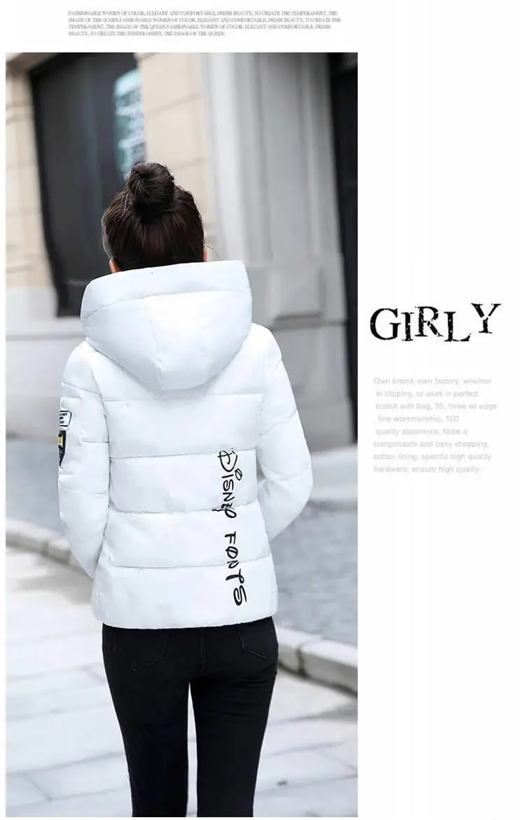 Новинка, зимнее женское короткое хлопковое пальто, женская куртка, Женская Модная хлопковая приталенная куртка большого размера для студентов