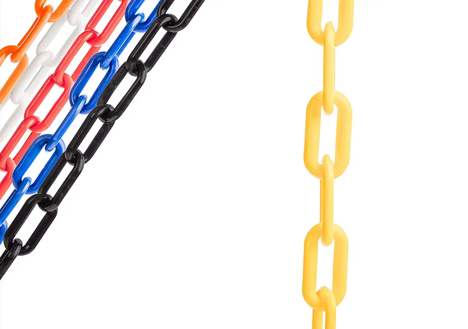 

Plastic Chain Links in 20mm Diameter ,10 meters Long / Chain for Crowd Control, Halloween Chains, Prop Chains,etc
