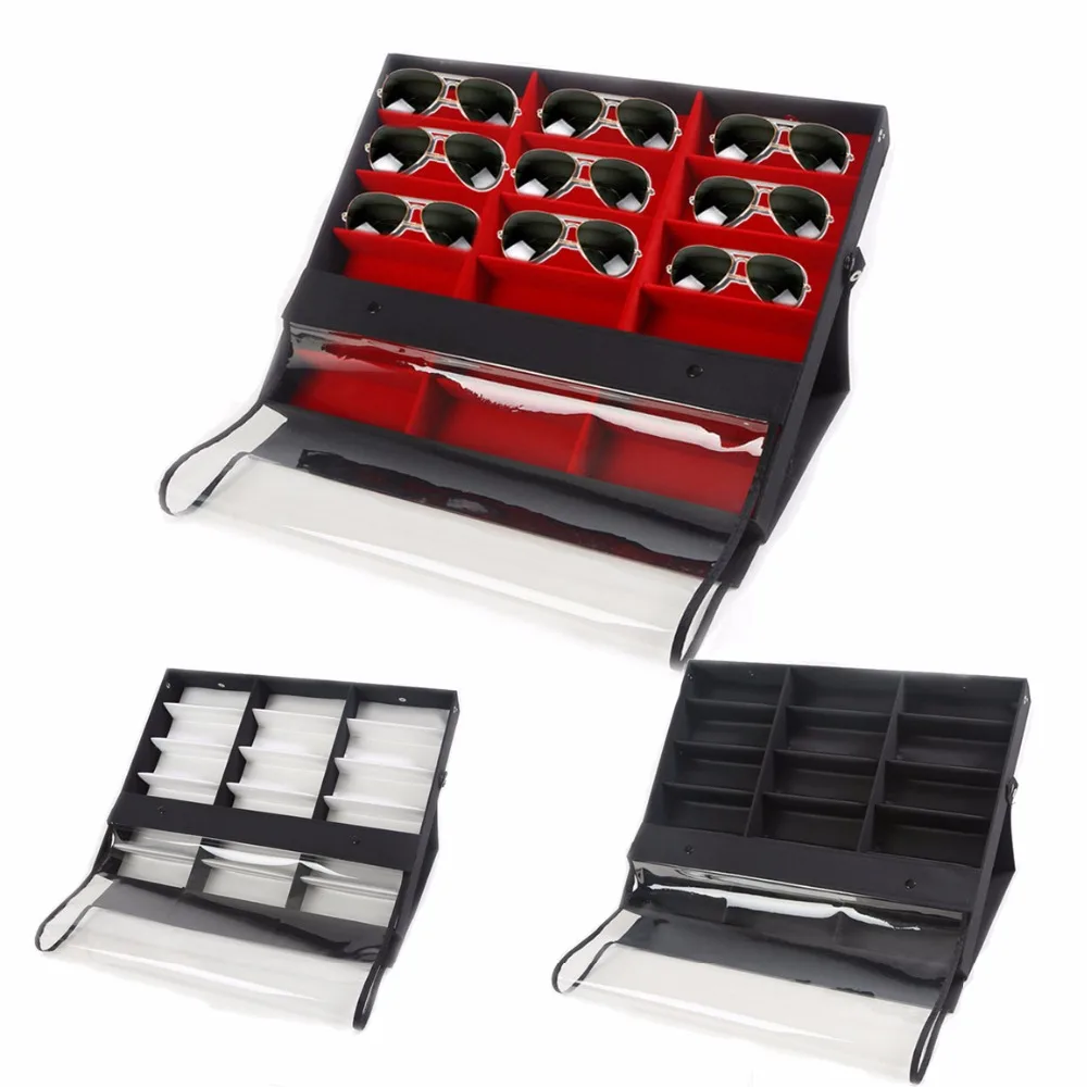 Samonica Jewelry Sunglasses Accessories Showcase Glasses Display Box Storage Desktop Organizer