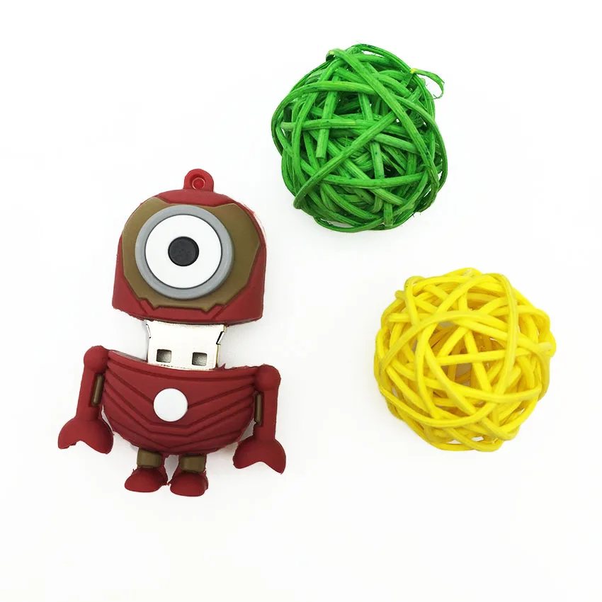 

2016 Minions IRON MAN Hero Disk USB Stick Pendrive Stick Storage Device USB Flash Drive 128GB 64GB 32GB 16GB 8GB 4GB Pen Drive
