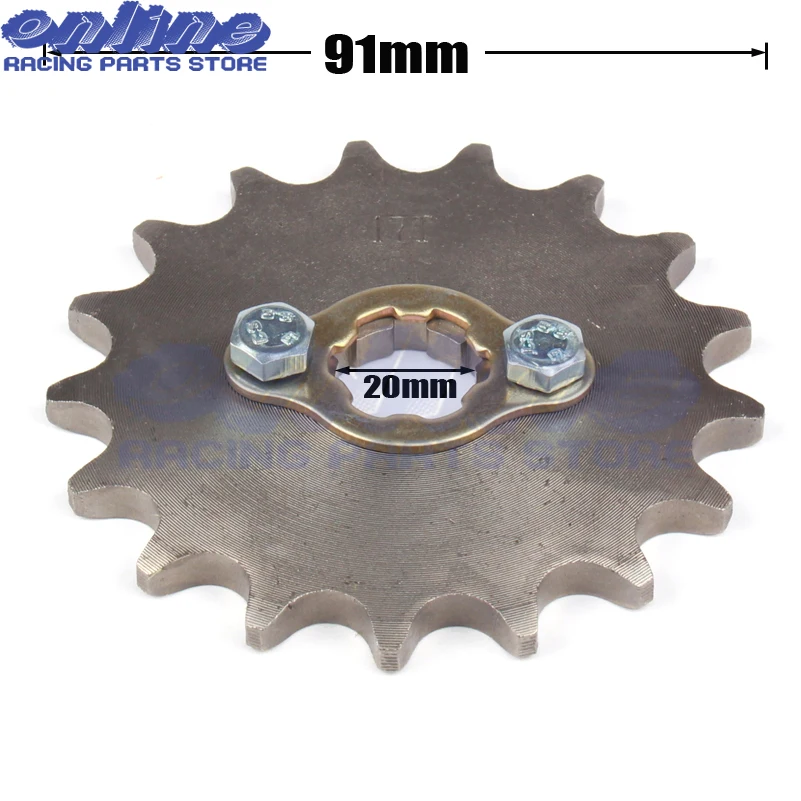 10T 11T 12T 13T 14T 15T 16T 17T 18T 19Tooth 520 20mm передняя Звездочка двигателя для Honda Lifan ZongShen ATV Quad Dirt Pit bike багги