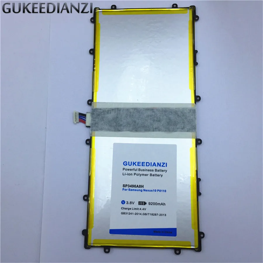 

GUKEEDIANZI SP3496A8H Tablet Li-ion Polymer Replacement Battery 9200mAh High Capacity For Samsung Google Nexus 10 GT-P8110 P8110