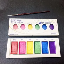 ZIG Kuretake GANSAI TAMBI драгоценный камень цвета Акварельная краска Япония