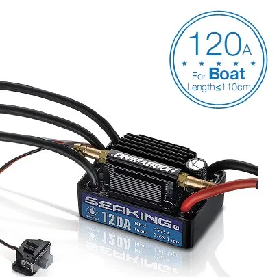 Hobbywing SeaKing V3 للماء 120A/180A/60A/30A 2-6 S يبو سرعة تحكم 6 V /5A BEC فرش ESC ل RC سباق القوارب Hobbywing SeaKing V3 للماء 120A/180A/60A/30A 2-6 S يبو سرعة تحكم 6 V /5A BEC فرش ESC ل RC سباق القوارب