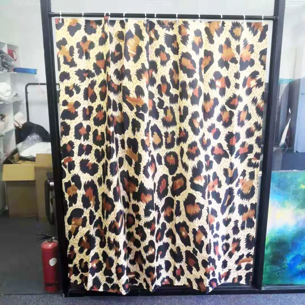 Современная модная сексуальная леопардовая занавеска для душа(новая водонепроницаемая полиэфирная ткань)(6" x 72")-Love Life эксклюзивная ванная комната