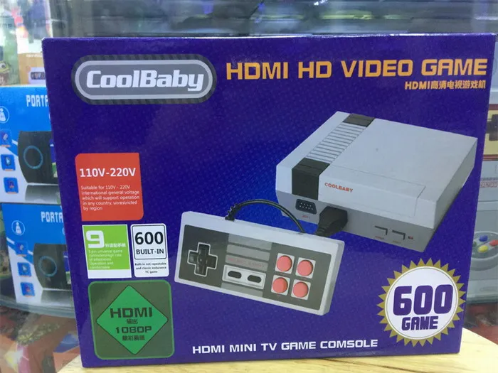 Дропшиппинг HD мини ретро-консоль Поддержка HDMI и AV tv Портативный игровой плеер игровая консоль для ТВ с 600/500 встроенными играми
