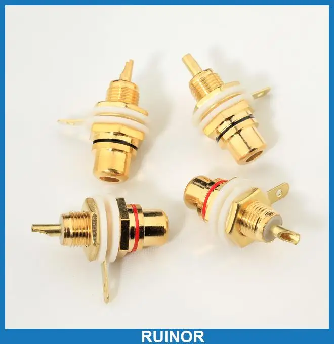 

20PAIR X AMPLIFIER RCA CONNECTOR FEMALE CHASSIS SOCKETS