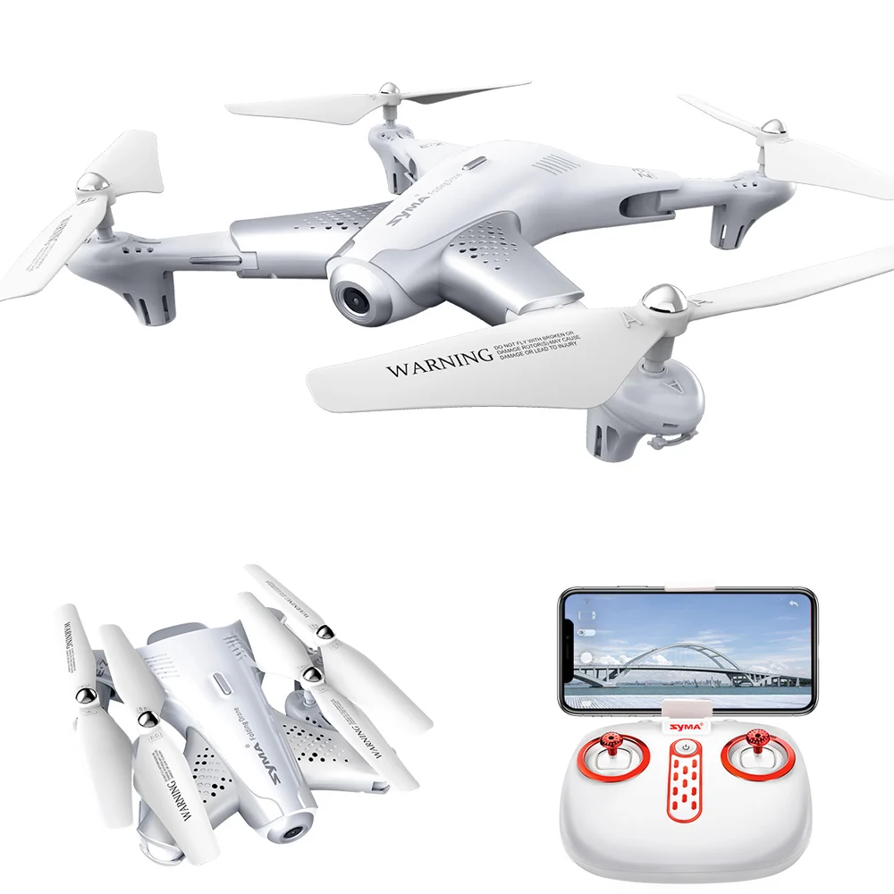 RC Helicopter Drone with Camera HD WIFI FPV Selfie Drone Professional Foldable Quadcopter With Altitude Hold  RTF Aircraft