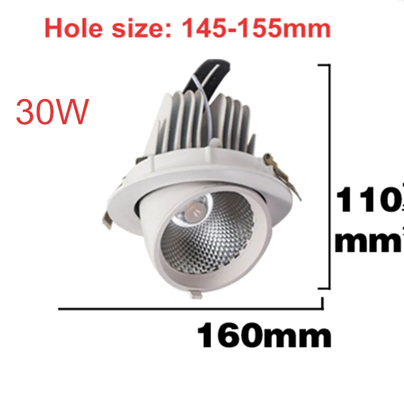 30W Trunk LED Downlight 145mm