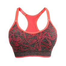 2017 Summer Push Up Bras Para Las Mujeres Sujetador Deportivo de Fitness Al Aire Libre Sexy Bra Chaleco Correr Gimnasio Mujeres Crop Tops Bralette Plus tamaño
