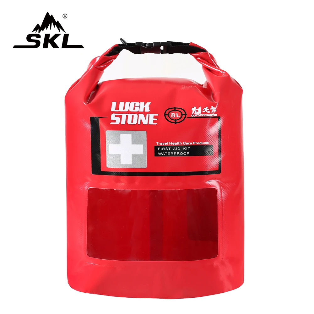 

SKL 8 L Waterproof Empty Strong Survival Pouch for Car,Travel,Survival, Emergency, Outdoor Camping First Aid Bag Sport Accessory