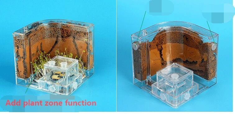 Прозрачный муравьиный дом заполнение земли муравей ферма насекомое гнездо Экологическая игрушка мания домашняя среда обитания профессиональный замок лабиринт Муравьиное гнездо вилла игрушка