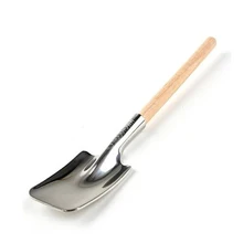 304 Stainless Steel Spoons Salad Dessert Ice Cream Spoon Fruit Melon Shovel Shaped Creative Vintage Tableware Valentine Gift N3