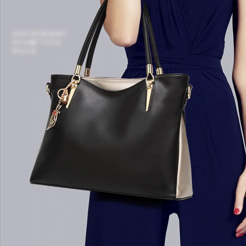 

Xiniu Women Large Capacity Simple All-purpose Fashion Soft Leather Shoulder Bag Totes Famous Bolsa de ombro das mulheres#40
