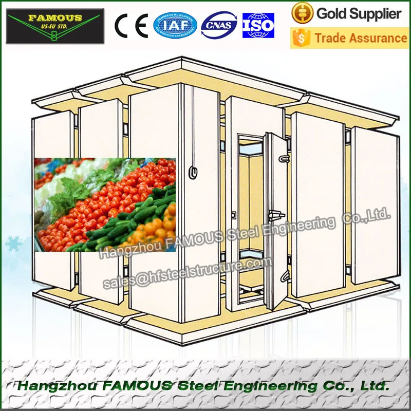 ПУ сэндвич-Панель для холодного хранения и Еда свежие комнаты