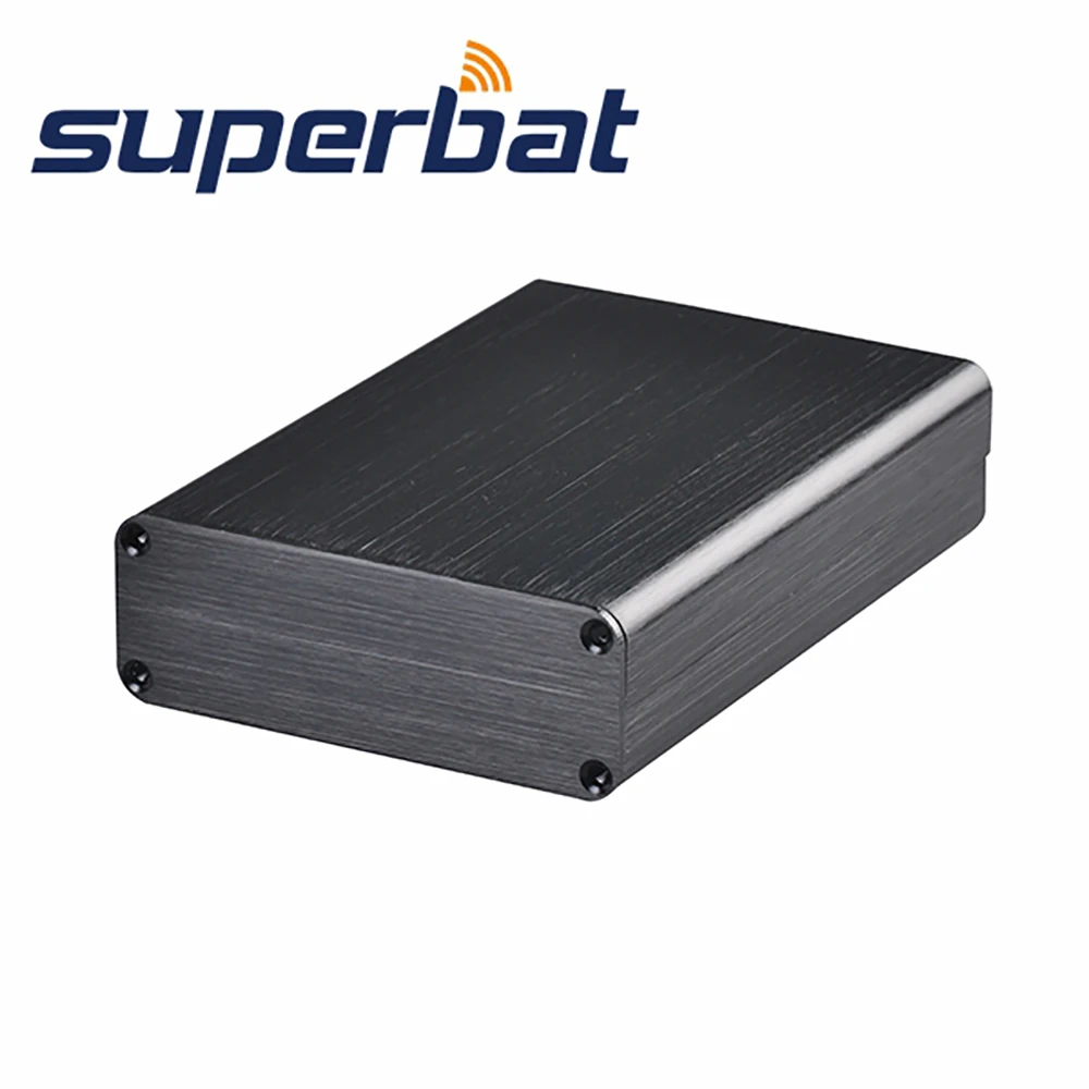 

Superbat 3.94"*2.8"*0.98" Black Extruded Aluminum Enclosure Case Electronic Box for PCB DIY Amplifier Instrument 100*71*25mm