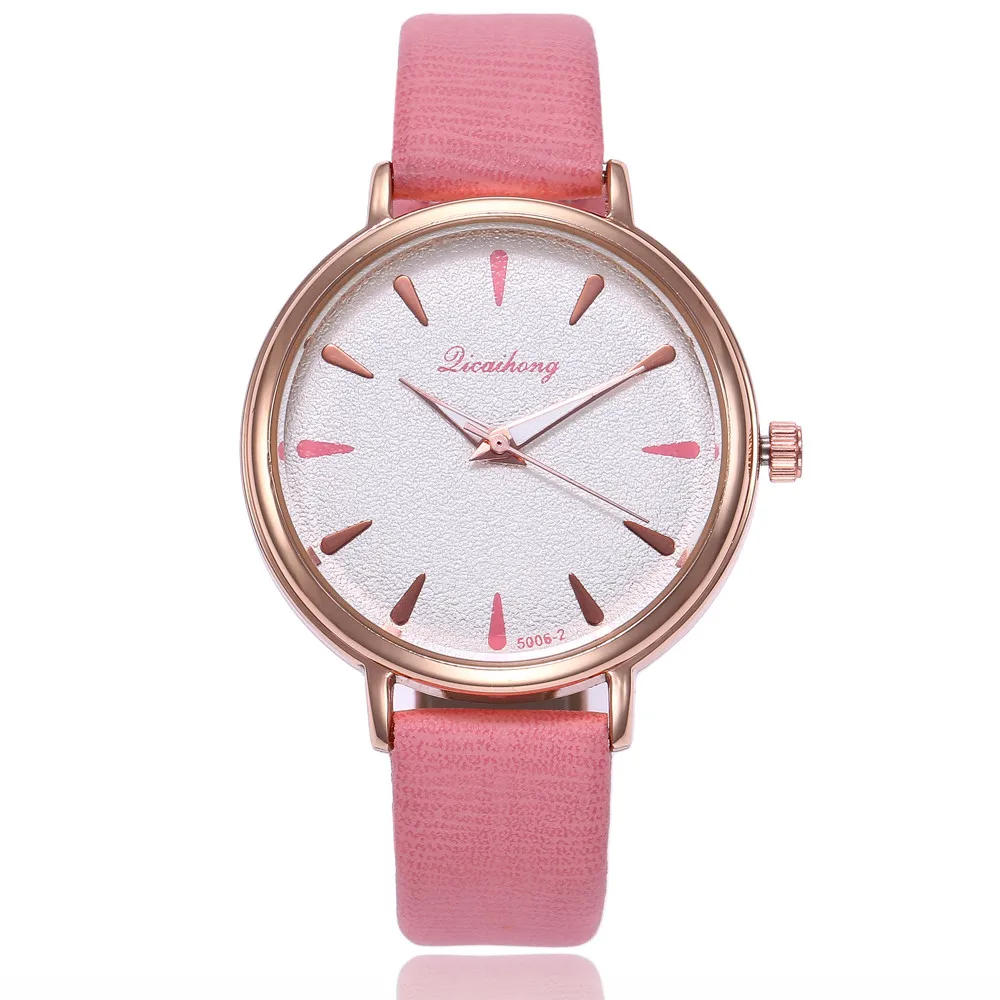 

Women's Watches Fashion Frosted Minimalist Dial Leather Wrist Watch Temperament Dress Ladies Watch Clock Bayan Kol Saati Gift #W