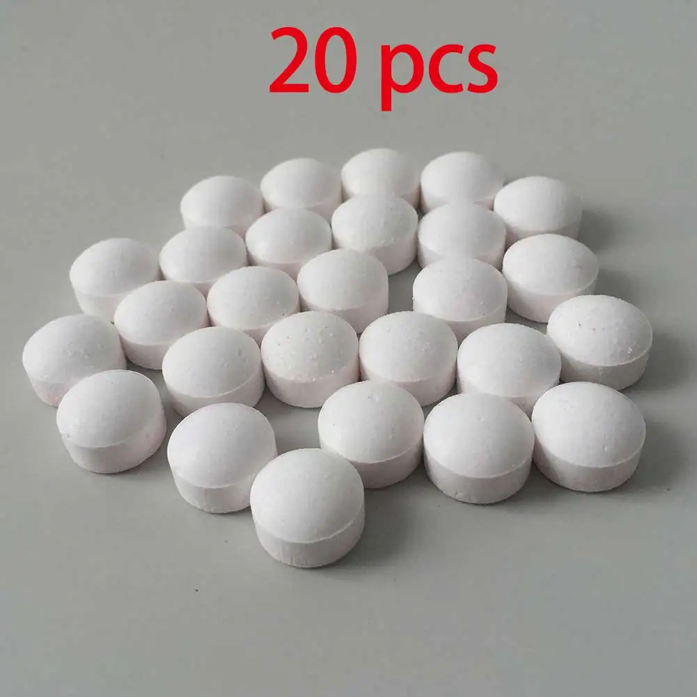 1/10/20pcs Concentrated cleaner Coffee Machine Cleaning Tablet Effervescent Tablet Descaling Agent Kitchen Accessories - Color: 20pcs