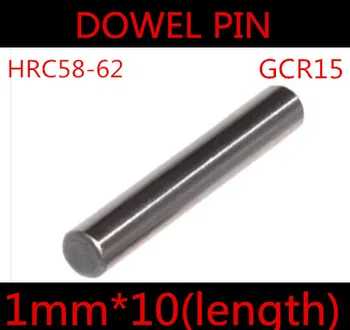 

200pcs/lot High Quality 1*10mm 1mm GGr15 Bearing Steel Dowel Pin Length 8mm