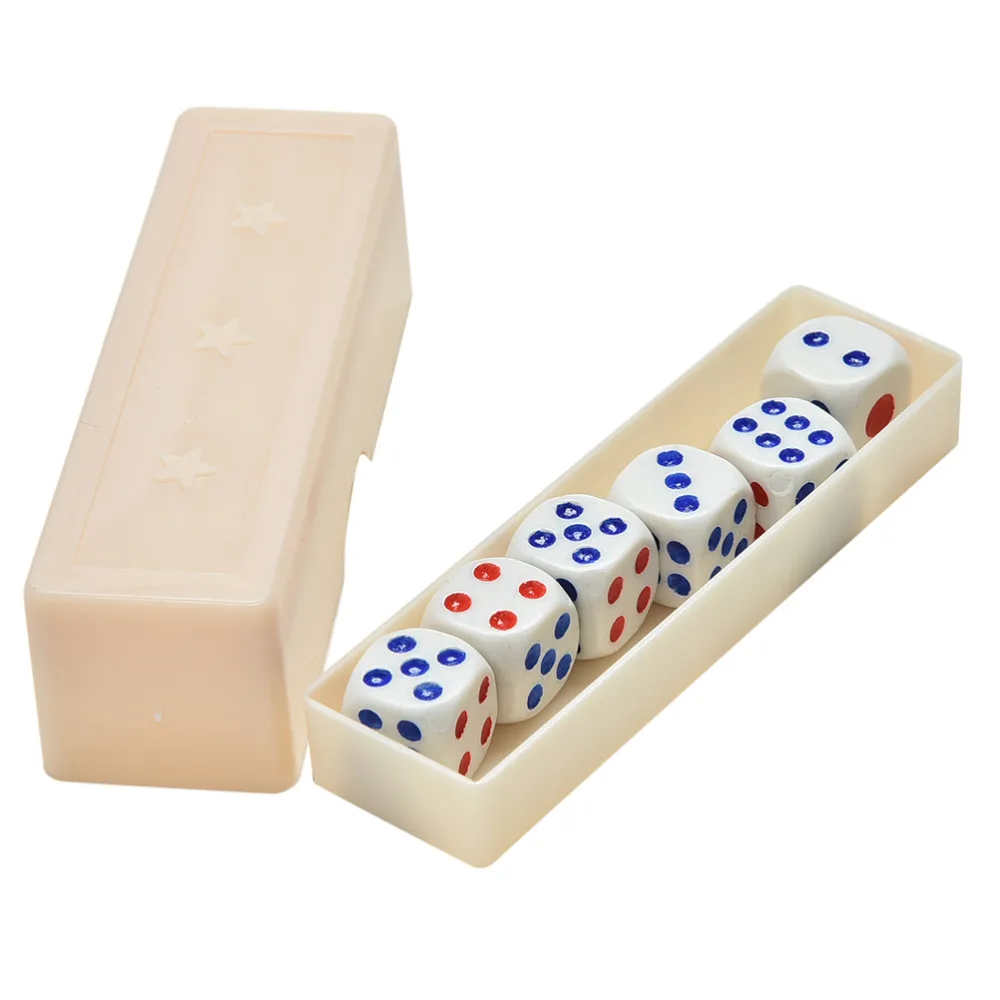 1set Stage Dice Magic Tricks Tool Props Close Range Six Dices Per Set