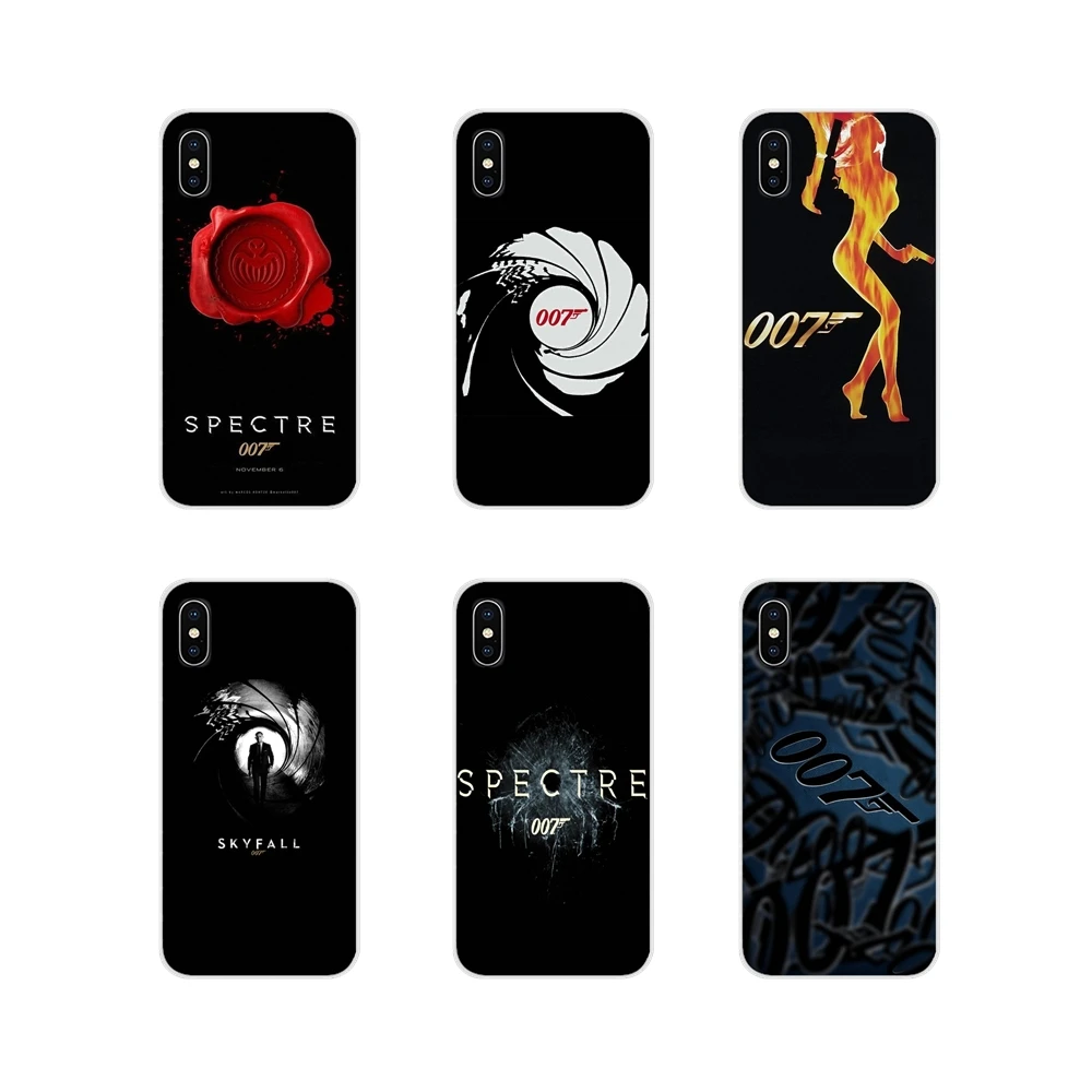 

Accessories Phone Cases Covers For Apple iPhone X XR XS MAX 4 4S 5 5S 5C SE 6 6S 7 8 Plus ipod touch 5 6 James Bond 007 Logo