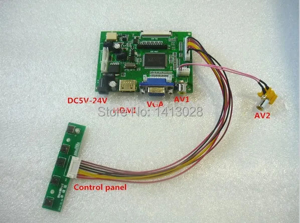 HDMI + VGA 2 av ЖК дисплей плата контроллера посылка 7 дюймов 15 6 Малина пирог драйвер