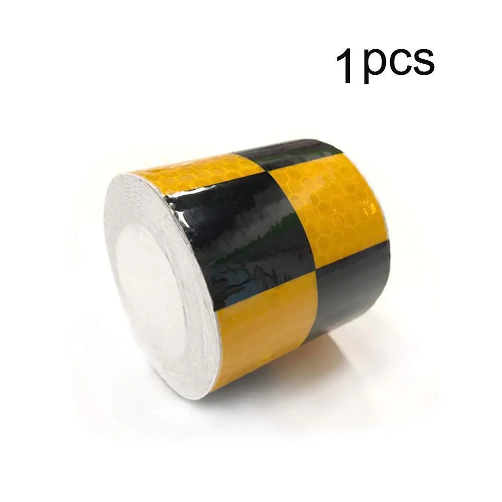 3-10M Square Safety Reflective Self adhesive Hazard Caution Warning Tape Sticker 