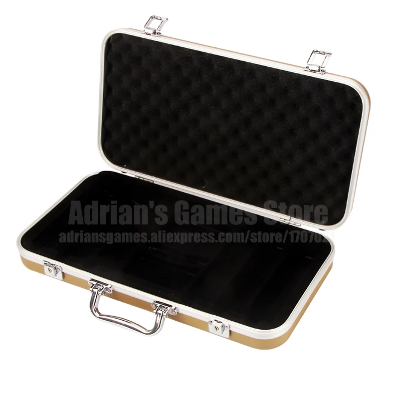 

300PCS Poker Chips Valise Fichas Container Poker Chip Briefcase Casino Token Storage Box Poker Chips Case