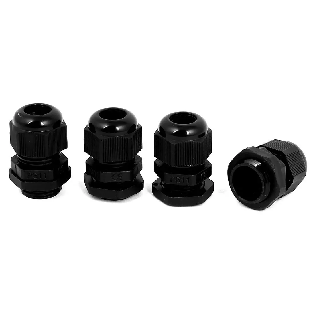 

PG11 Compression Water Resistant Stuffing Cable Glands Black 4Pcs