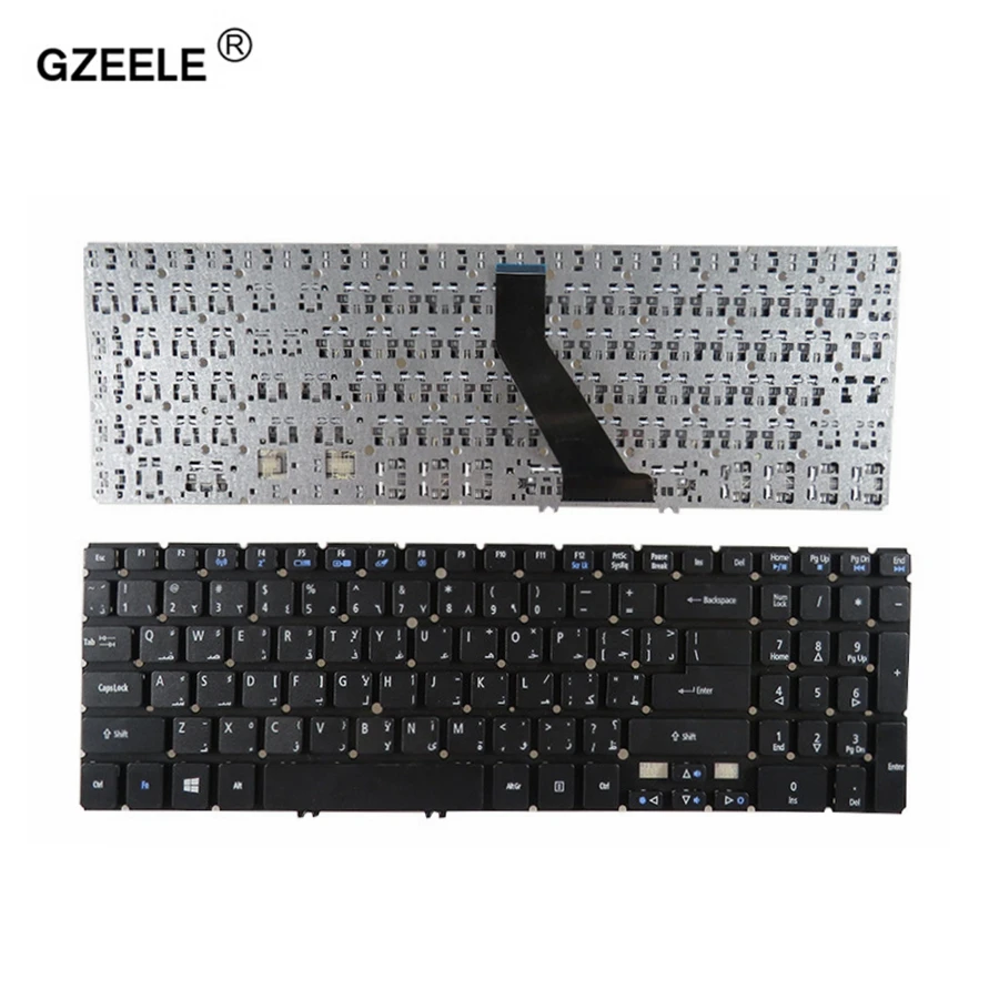 GZEELE арабская клавиатура для ноутбука acer V5-571G V5-531G V5-571 V5-581 V5-551G AR black | Компьютеры и