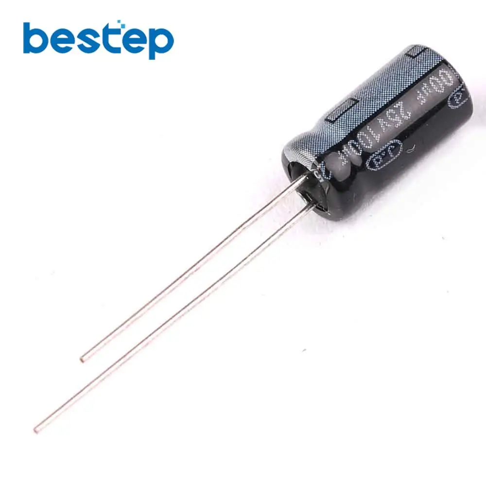 

100PCS 25V 100uF Aluminum Electrolytic Capacitor 6x12mm