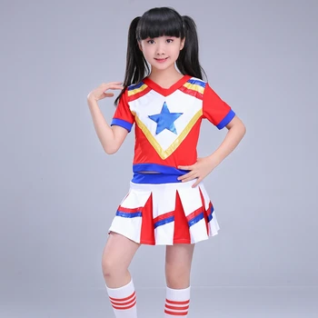

Children Cheerleader Performance Clothing Girl Cheerleading Dance Dress Cheerleader Dance Custome